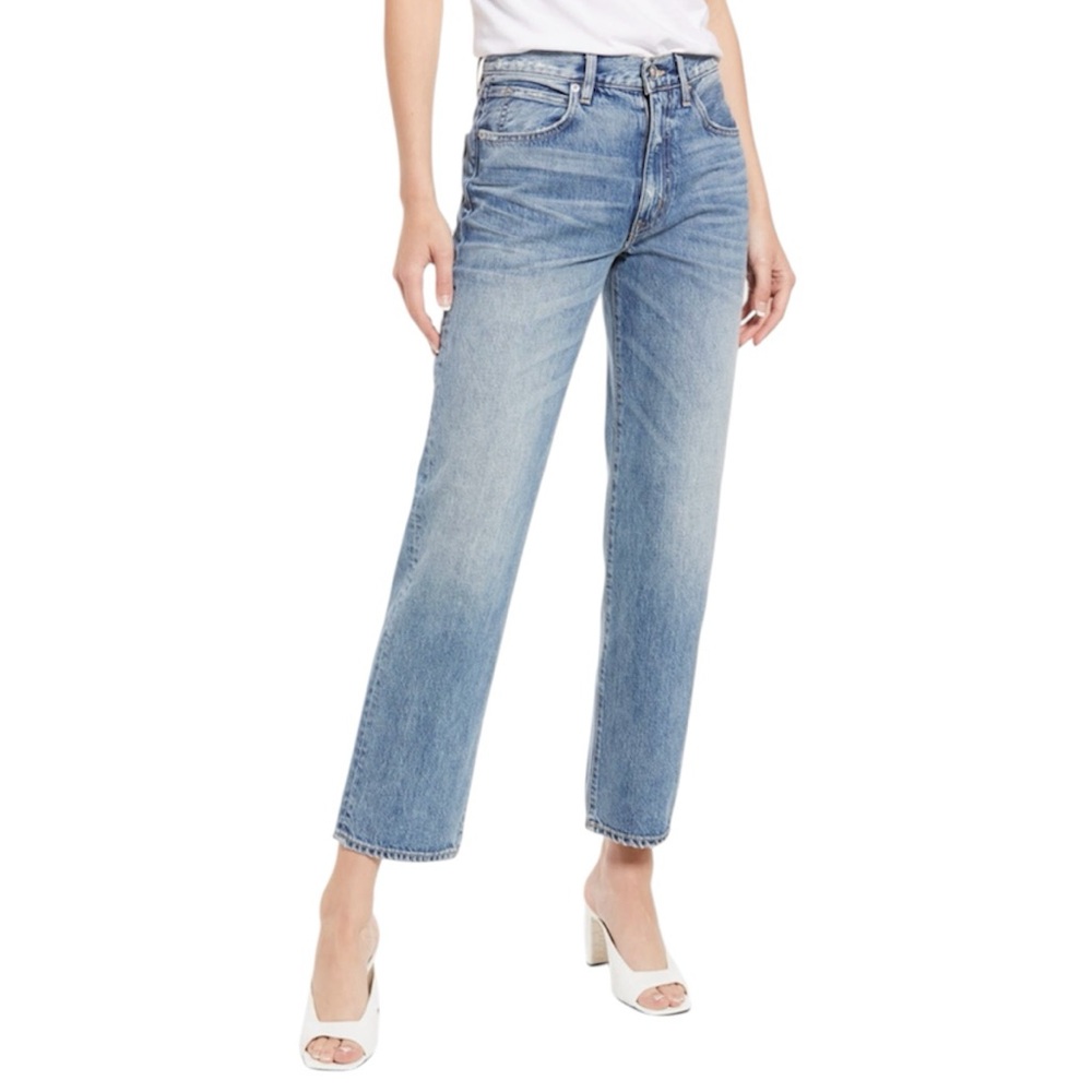 NWT SLVRLAKE Sophie Straight Leg Jeans in All or Nothing - Sz 31